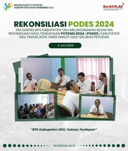 Rapat Rekonsiliasi Hasil Pendataan PODES BPS Kabupaten OKU 2024