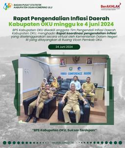 Rapat Pengendalian Inflasi Daerah Kabupaten OKU minggu ke 4 juni 2024