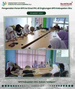 Pengenalan Peran BPS ke Siswi PKL di lingkungan BPS Kabupaten Oku