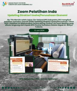 Zoom Pelatihan Inda Updating Direktori Usaha/Perusahaan Ekonomi