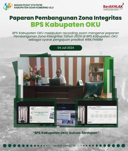 Paparan Pembangunan Zona Integritas BPS Kabupaten OKU Menuju WBK/WBBM 2024