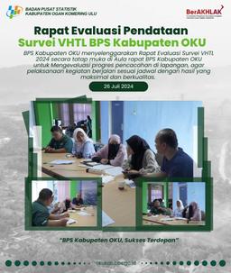 Rapat Evaluasi Pendataan Survei VHTL 2024 BPS Kabupaten OKU