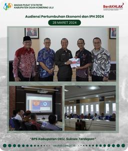 Audiensi Pertumbuhan Ekonomi dan IPH 2024 BPS Kabupaten OKU Bersama Sekda OKU