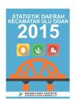 Statistik Daerah Kecamatan Ulu Ogan 2015