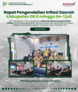 Rapat Pengendalian Inflasi Daerah Kabupaten OKU minngu ke-1 juli