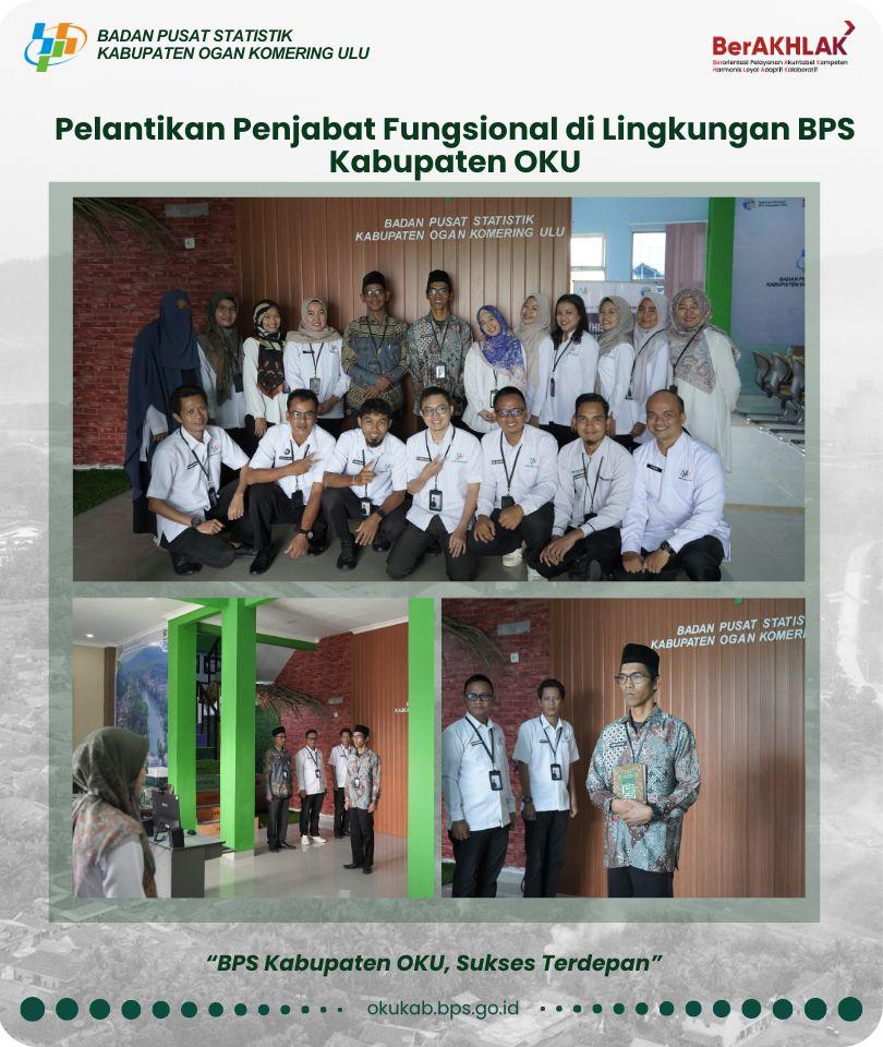 Inauguration of Functional Officials within BPS OKU Regency