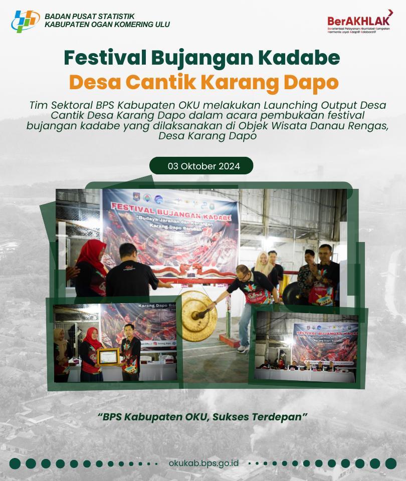 Launching Output Desa Cantik Desa dan Festival Bujangan Kadabe Karang Dapo