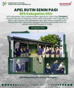 Apel Rutin Senin Pagi BPS Kabupaten OKU (Arsipku) Minggu Ke-1 Agustus 2024