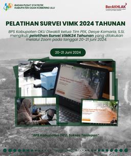 OKU Regency BPS Annual 2024 VIMK Survey Training