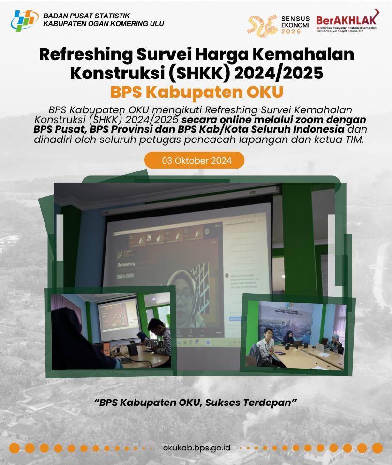 Refreshing Survei Harga Kemahalan Konstruksi (SHKK) 2024/2025 BPS Kabupaten OKU