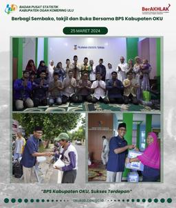 Social Service, Sharing takjil and Iftar with BPS OKU Regency