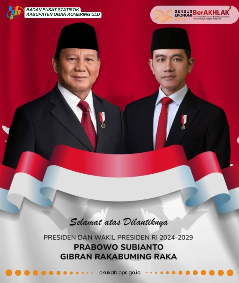 Selamat dilantiknya Presiden dan Wakil Presiden RI, Prabowo Subianto dan Gibran Rakabuming Raka