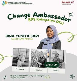  Change Ambassador for BPS OKU Regency in 2024: Dina Yunita Sari