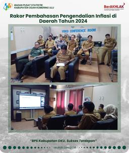 Coordination meeting to discuss inflation control in OKU Regency 2024