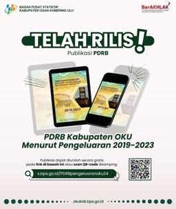 Rilis publikasi PDRB Kabupaten OKU menurut Pengeluaran Tahun 2019-2023