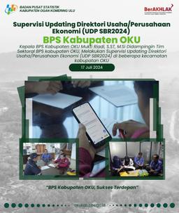 Supervisi Updating Direktori Usaha/Perusahaan Ekonomi (UDP SBR2024)  BPS Kabupaten OKU