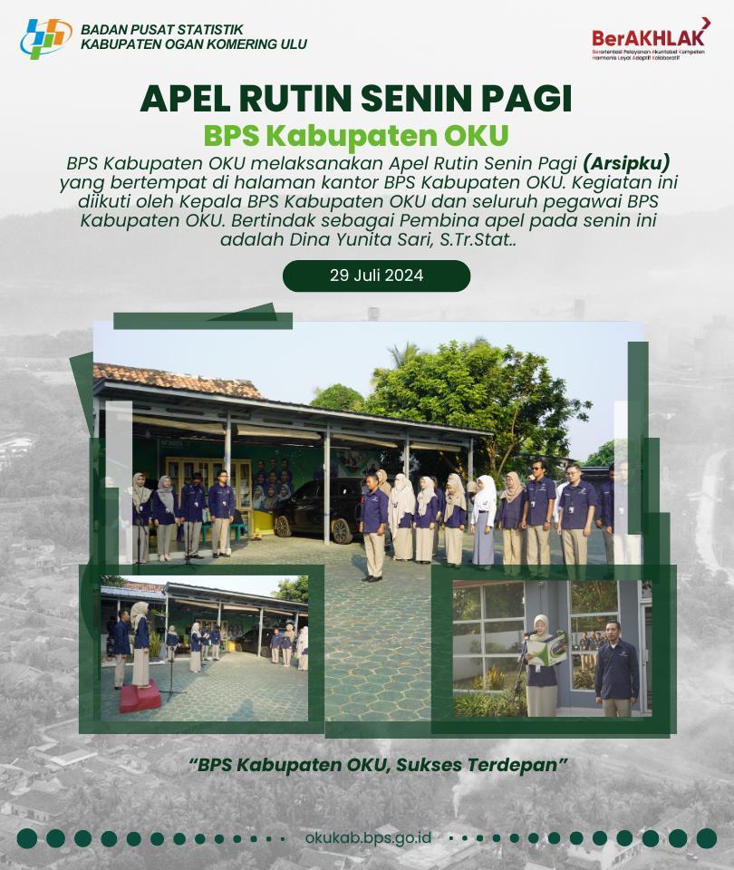 Apel Rutin Senin Pagi BPS Kabupaten OKU (Arsipku) Minggu Ke-4 Juli 2024