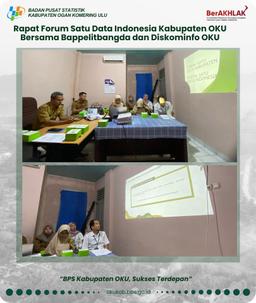 OKU Regency Indonesia One Data Forum Meeting with Bappelitbangda and OKU Diskominfo