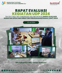 Rapat Evaluasi Updating Direktori Perusahaan/Usaha 2024 BPS Kabupaten OKU