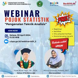 Undangan Webinar Pojok Statistik STAI Baturaja Bersama BPS Kabupaten OKU