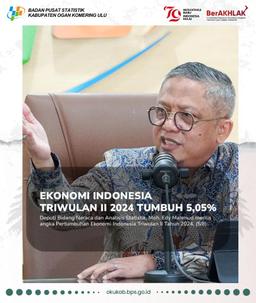 Ekonomi Indonesia Triwulan II 2024 Tumbuh 5,05%