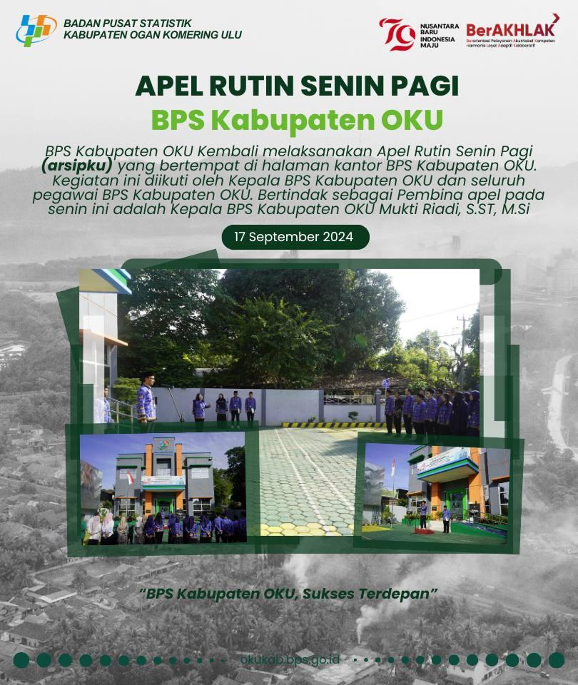 Apel Rutin Senin Pagi BPS Kabupaten OKU (Arsipku) Minggu Ke-3 September 2024