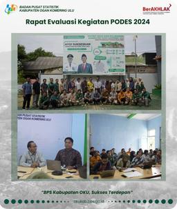 Rapat Evaluasi Pendataan PODES Kabupaten OKU Tahun 2024