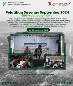 Pelatihan Susenas September 2024 BPS Kabupaten OKU